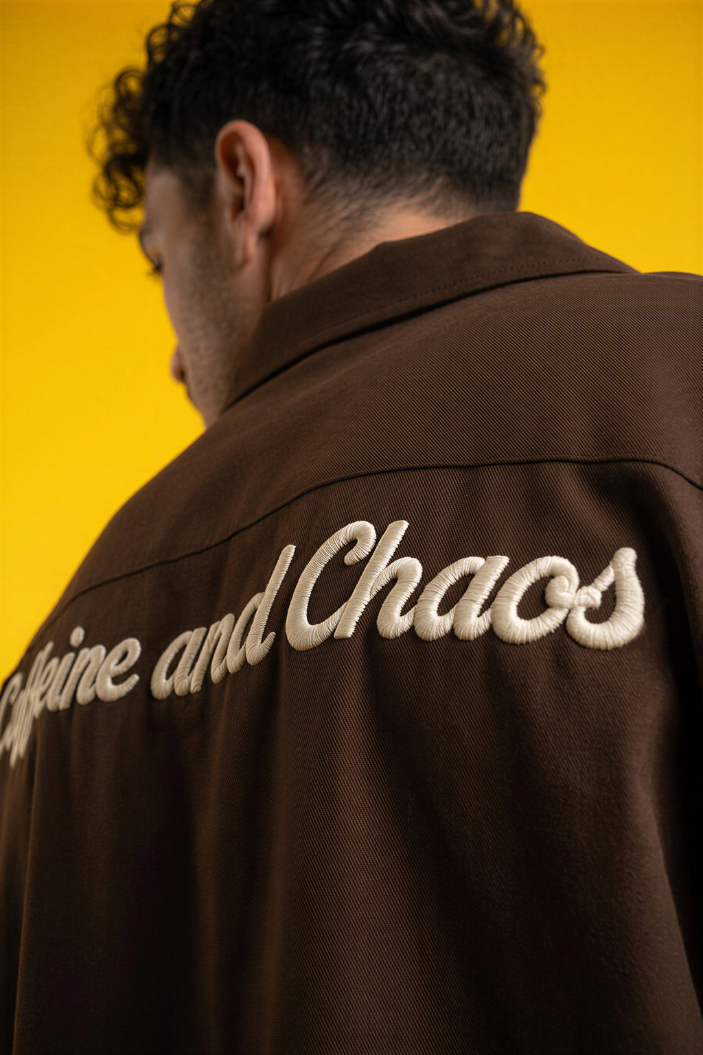 Caffeine and Chaos Bowling Shirt