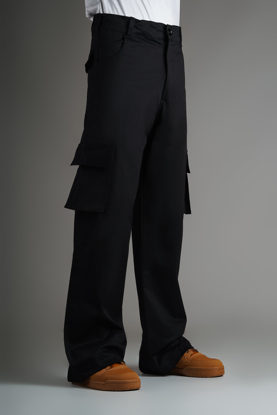 Zipper Flared Oversized T Shirt