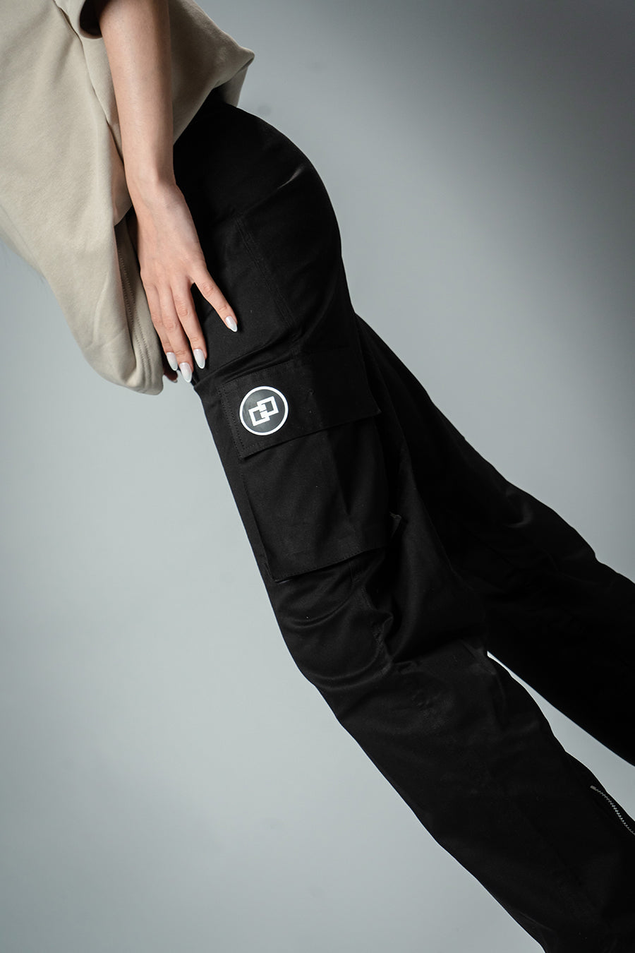 Zipper Flared Oversized T Shirt