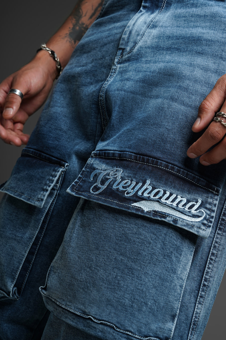 U10 Denim Cargo - Blue