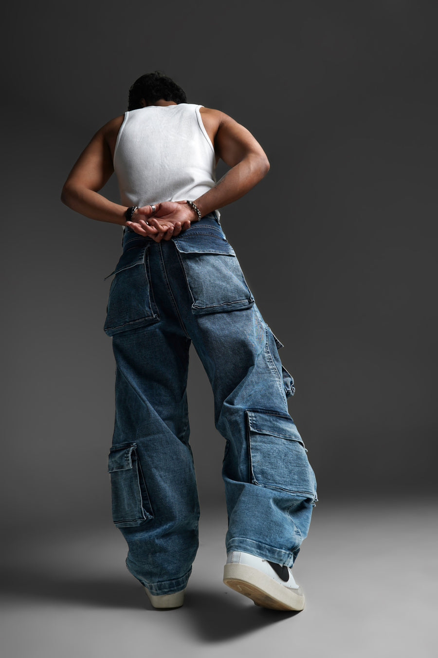 U10 Denim Cargo - Blue