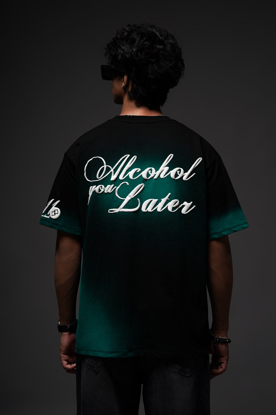 Alcohol You Later Oversized T Shirt – Greyhound
