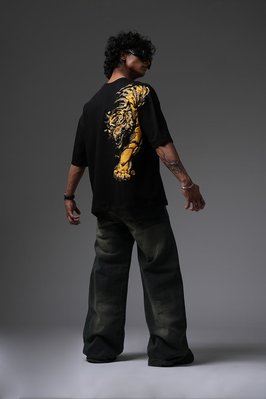 Wild Tiger Oversized T Shirt